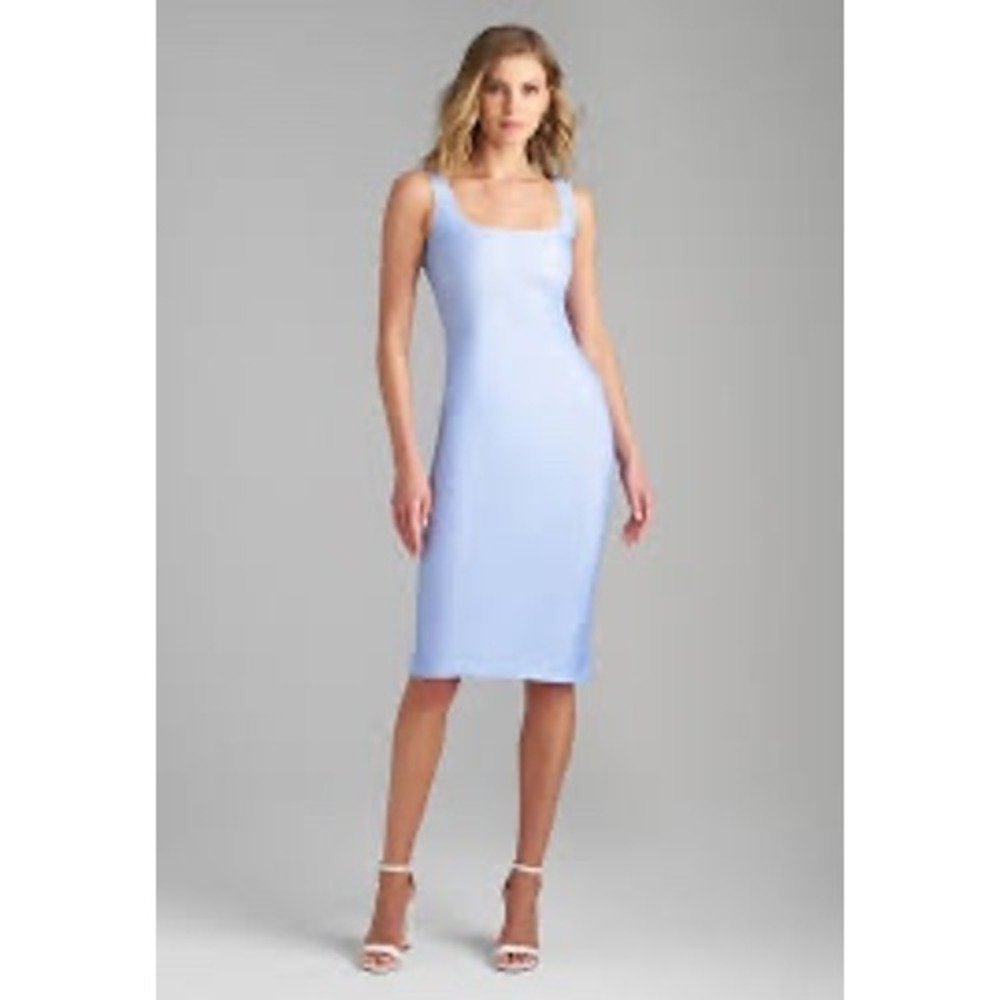 Ala von Auersperg Caterina‎ Short Stretch Knit Dress Periwinkle Blue XS NWT